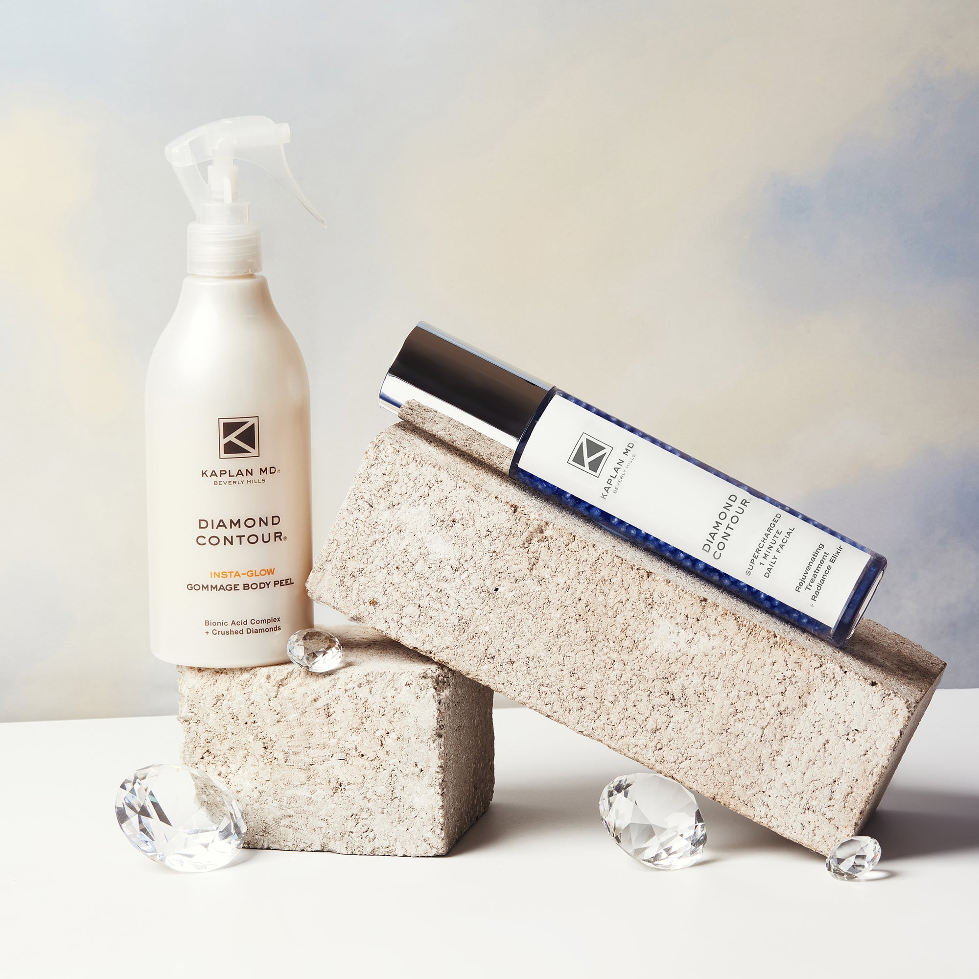 Diamond Contour Face & Body Exfoliating Duo
