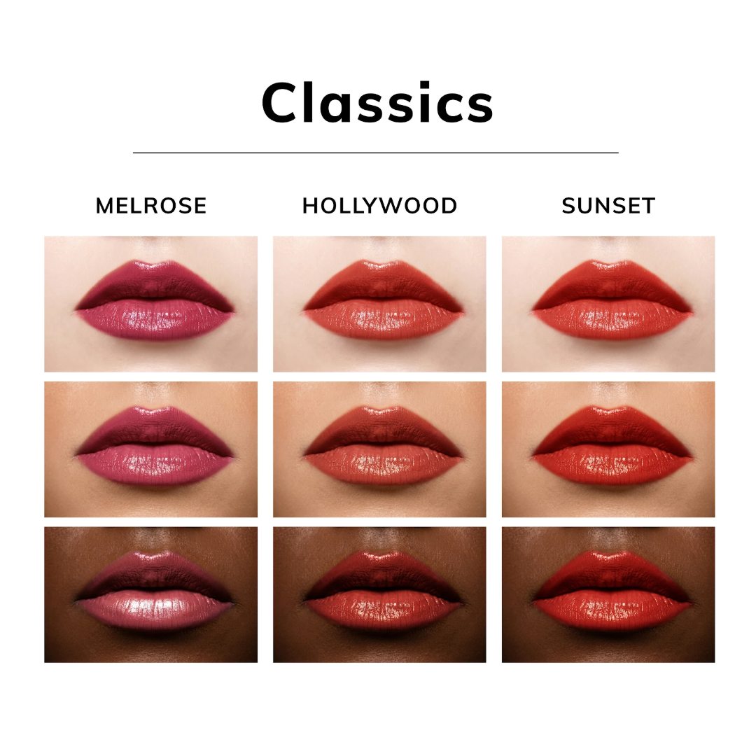 Perfect Pout Lipstick Gift Set (6 Shades + Cosmetic Bag)