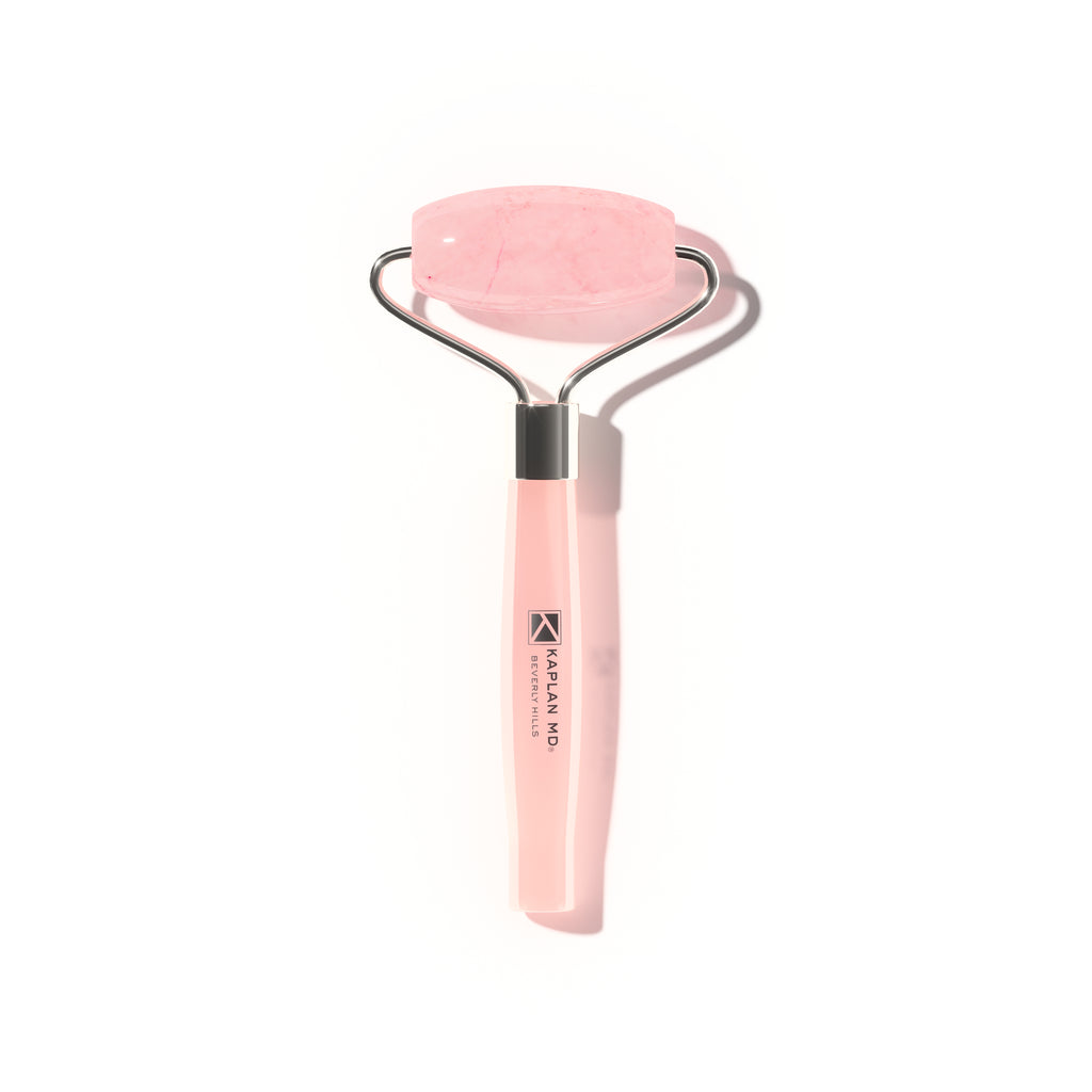 DIAMOND CONTOUR BRAZILIAN ROSE QUARTZ BEAUTY ROLLER | Flawless Face Skincare | KAPLAN MD - KAPLAN MD SKINCARE DIAMOND CONTOUR BRAZILIAN ROSE QUARTZ BEAUTY ROLLER | Flawless Face Skincare | KAPLAN MD - KAPLAN MD SKINCARE