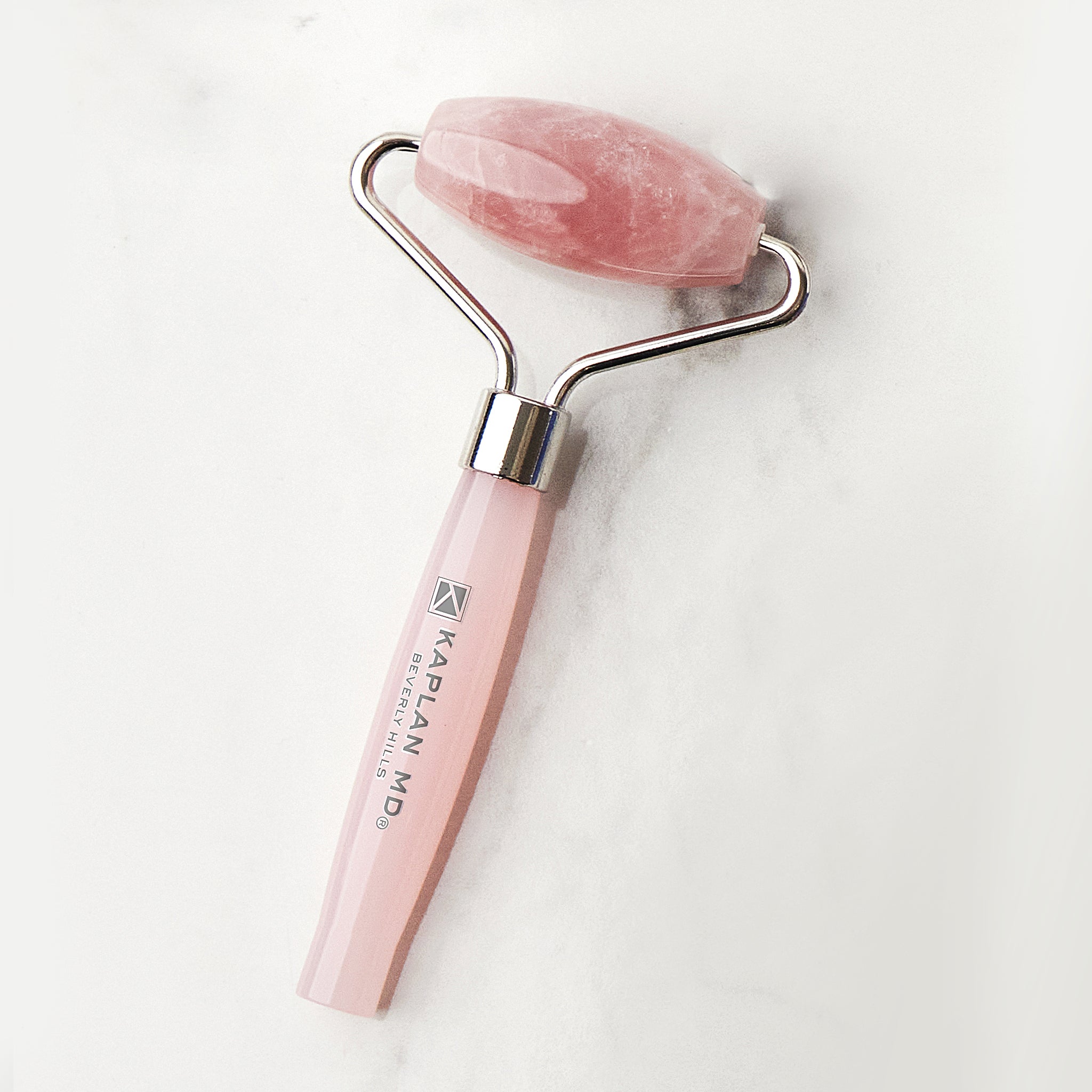 DIAMOND CONTOUR BRAZILIAN ROSE QUARTZ BEAUTY ROLLER | Flawless DIAMOND CONTOUR BRAZILIAN ROSE QUARTZ BEAUTY ROLLER | Flawless