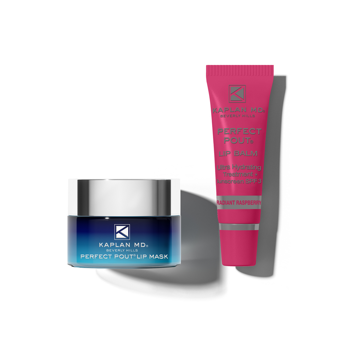 Perfect Pout Lip Mask + Lip Balm Duo - Radiant Raspberry